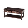 Cavendish Georgia Coffee Table 2 Drawers & 1 Shelf Dark Walnut