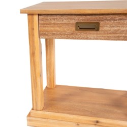Cavendish Iris Side Table 1 Drawer & 1 Shelf Brushed Sand