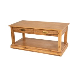 Cavendish Iris Coffee Table 2 Drawers &1 Shelf Brushed Sand