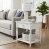 Cavendish Fremont Side Table 1 Drawer & 1 Bottom Shelf White