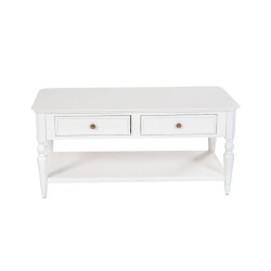 Cavendish Fremont Coffee Table 2 Drawers & 1 Bottom Shelf White
