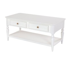 Cavendish Fremont Coffee Table 2 Drawers & 1 Bottom Shelf White