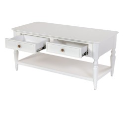 Cavendish Fremont Coffee Table 2 Drawers & 1 Bottom Shelf White
