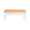Cavendish Dublin Coffee Table 2 Drawers Sand Top & White