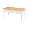 Cavendish Dublin Coffee Table 2 Drawers Sand Top & White