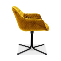 Kare Colmar Swivel Armchair Yellow Ref 80042