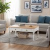 Cavendish Dublin Coffee Table 2 Drawers Sand Top & White