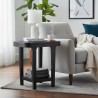 Cavendish Catalan Side Table 1 Bottom Shelf Ebony