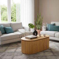 Cavendish Benicia Oval Coffee Table Natural