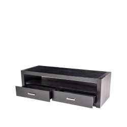 Cavendish Anderson Low TV Unit 2 Drawers Ebony