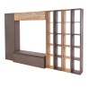 Bella Casa Everest High TV Unit Cadiz Oak & Bronze Ref 900010-BRK