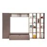 Bella Casa Everest High TV Unit Cadiz Oak & Bronze Ref 900010-BRK