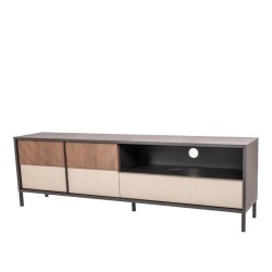 Bella Casa Everest Low TV Cabinet With 2 Doors Lava & Clay Ref 208259-02AG