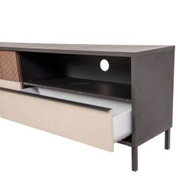 Bella Casa Everest Low TV Cabinet With 2 Doors Lava & Clay Ref 208259-02AG