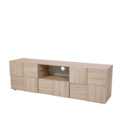Bella Casa Dama Low TV Cabinet With 2 Doors Samoa & Oak Ref 201508-02