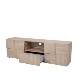 Bella Casa Dama Low TV Cabinet With 2 Doors Samoa & Oak Ref 201508-02