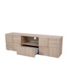 Bella Casa Dama Low TV Cabinet With 2 Doors Samoa & Oak Ref 201508-02