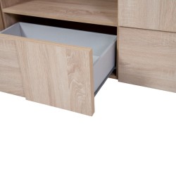 Bella Casa Dama Low TV Cabinet With 2 Doors Samoa & Oak Ref 201508-02