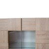 Bella Casa Dama Glass Cabinet With 2 Doors Samoa & Oak Ref 201508-06