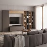 Bella Casa Everest High TV Unit Cadiz Oak & Bronze