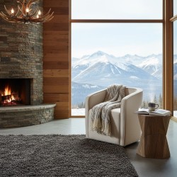 Bella Casa Rosario Chair Fabric Beige