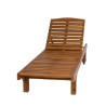 Collection Tamarin Denpasar Lounger with wheels Teak