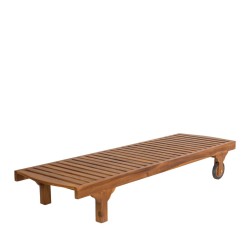 Collection Tamarin Denpasar Lounger with wheels Teak