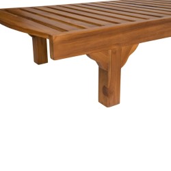 Collection Tamarin Denpasar Lounger with wheels Teak