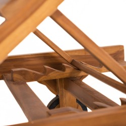 Collection Tamarin Denpasar Lounger with wheels Teak