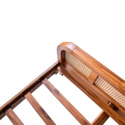 Collection Tamarin Rattan Bed 180x200 cm Teak