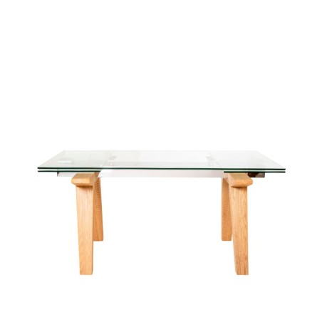 Bella Casa Jersey Extendable Table With Top Tempered Glass Ref DF9022T