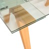 Bella Casa Jersey Extendable Table With Top Tempered Glass Ref DF9022T