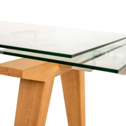 Bella Casa Jersey Extendable Table With Top Tempered Glass Ref DF9022T