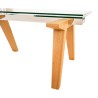 Bella Casa Jersey Extendable Table With Top Tempered Glass Ref DF9022T